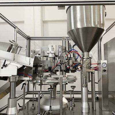 Macchina per riempire e sigillare tubi di plastica industriali da 2 kW