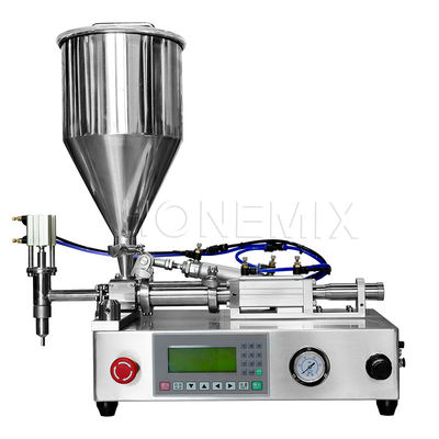 Macchine di riempimento a pompa in ceramica con testa singola Equipaggiamento di riempimento di bottiglie di piccole dimensioni