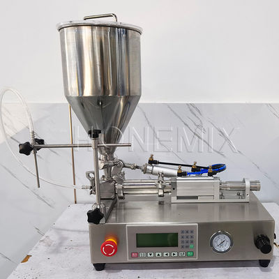 Macchine di riempimento a pompa in ceramica con testa singola Equipaggiamento di riempimento di bottiglie di piccole dimensioni
