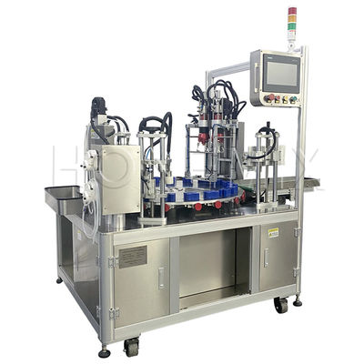 Macchine di riempimento di liquidi per bottiglie di profumi a rotazione completamente automatiche Struttura compatta
