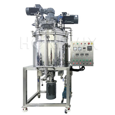 Macchina miscelatrice emulsionatrice a vuoto a crema motore orizzontale bidirezionale di miscelazione