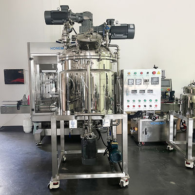Macchina miscelatrice emulsionatrice a vuoto a crema motore orizzontale bidirezionale di miscelazione