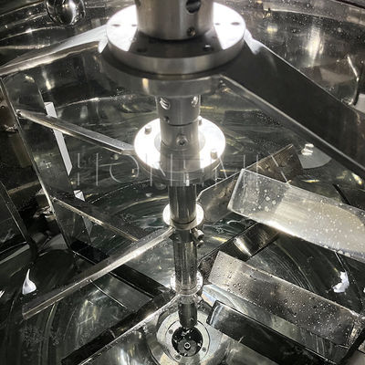 Macchina miscelatrice emulsionatrice a vuoto a crema motore orizzontale bidirezionale di miscelazione