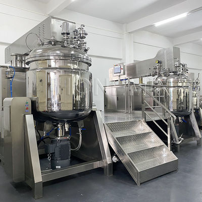 PLC Vacuum Homogenizing Emulsifier Mixer Machine Combinazione su misura