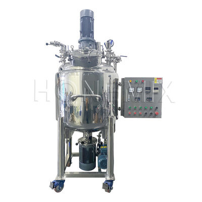Miscelatore emulsionante a vuoto ad alto taglio da 300L mobile per unguento a bollitore