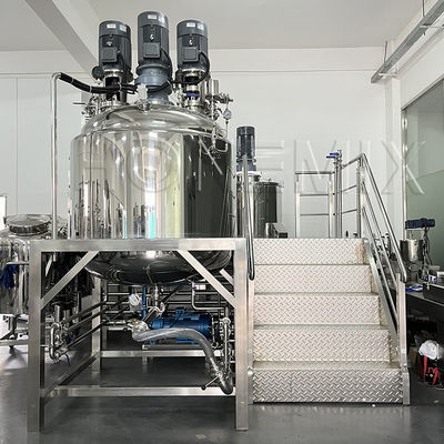 Miscelatore emulsionante a vuoto fisso 1000L Macchina per la produzione di dentifricio 5.5KW