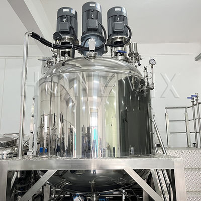 Miscelatore emulsionante a vuoto fisso 1000L Macchina per la produzione di dentifricio 5.5KW