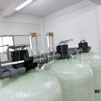 Impianto di trattamento idrico di precisione RO 2000L Sistema di pretrattamento dell'acqua in FRP