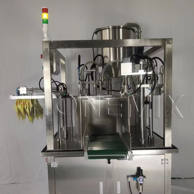 1.5KW macchina di imballaggio automatico due teste di riempimento di vite di copertura macchina