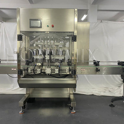 Macchina di riempimento di crema a quattro teste a controllo servo Macchina di riempimento di lozioni per il corpo