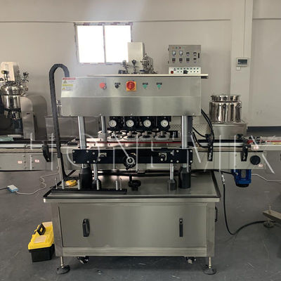 3KW Alta Velocità Automatica Capping Machine Otto Ruote Acciaio inossidabile