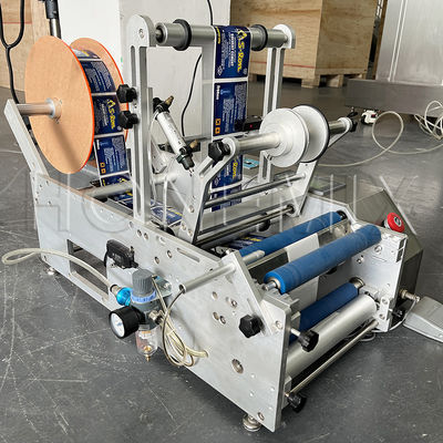 Macchina di etichettatura per adesivi da tavolo di piccole dimensioni 100W Semi Auto Accurate