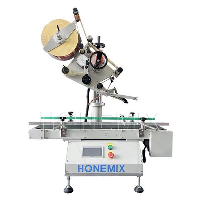 Macchina per l'etichettatura di bottiglie piatte da scrivania elettronica Applicatore di etichette per scatole automatiche