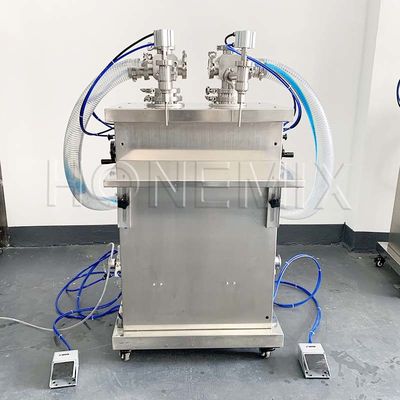 Macchina di riempimento di bottiglie a due ugelli per shampoo automatico verticale