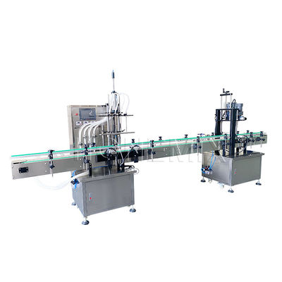 Macchina di riempimento e copertura del succo di vino rosso 220V Riempitore liquido automatico