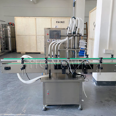Macchina di riempimento e copertura del succo di vino rosso 220V Riempitore liquido automatico