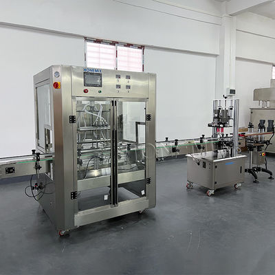 220V bottiglia di salsa macchine di riempimento liquido controllo PLC Design impermeabile