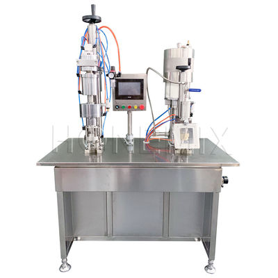 Macchina di riempimento aerosol a spray idratante a gel per capelli semiautomatica