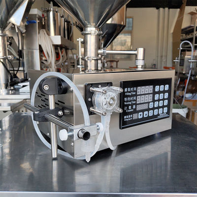 Macchina di riempimento di bottiglie di olio liquido con pompa peristaltica semiautomatica