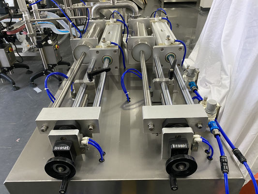 Disinfettante orizzontale Gel detersivo macchina di riempimento due ugelli semiautomatica macchina di riempimento