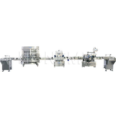 Macchina di riempimento di crema dieci ugelli di riempimento di linea di etichettatura di tappo