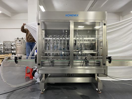 Macchina di riempimento di crema dieci ugelli di riempimento di linea di etichettatura di tappo