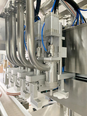 Macchina di riempimento di crema, tracciante, servo-piston, macchina di copertura